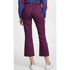 Alice + Olivia Michiko Front-Pintuck Daisy Cropped Pant